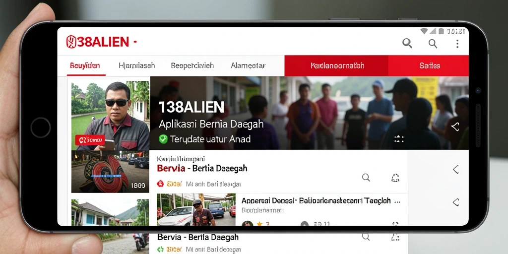 Tampilan antarmuka 138ALIEN yang modern dan informatif.