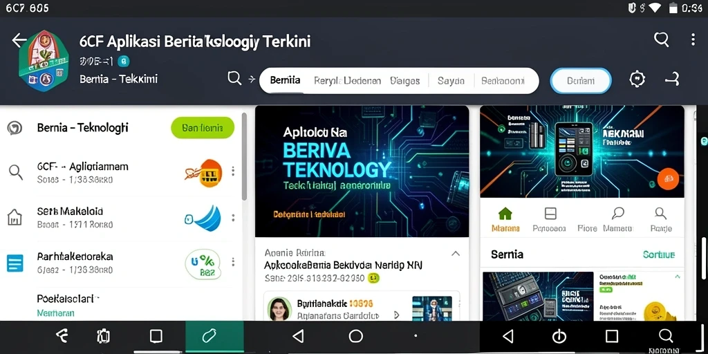 Tampilan antarmuka aplikasi 6CF yang modern dan fungsional.