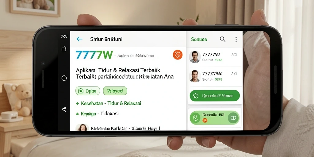 Antarmuka intuitif dan fitur relaksasi untuk tidur yang berkualitas.