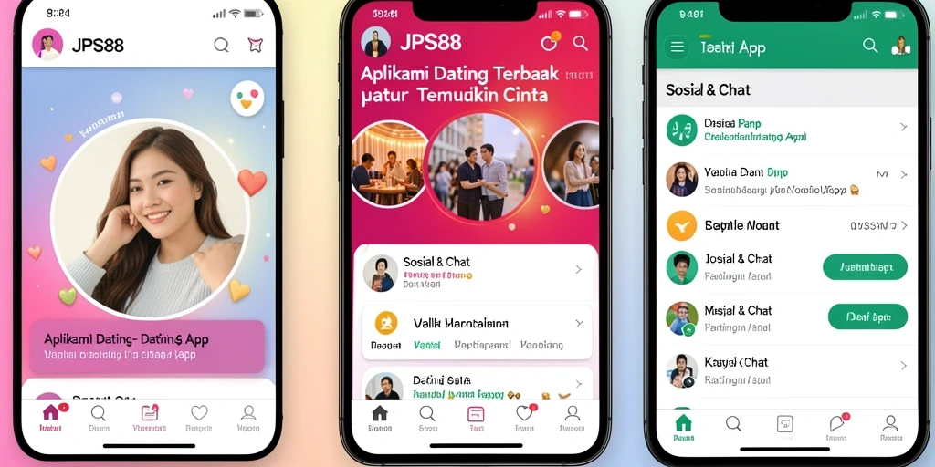 Screenshot antarmuka aplikasi JPS88 memperlihatkan fitur pencarian dan tampilan profil pengguna.