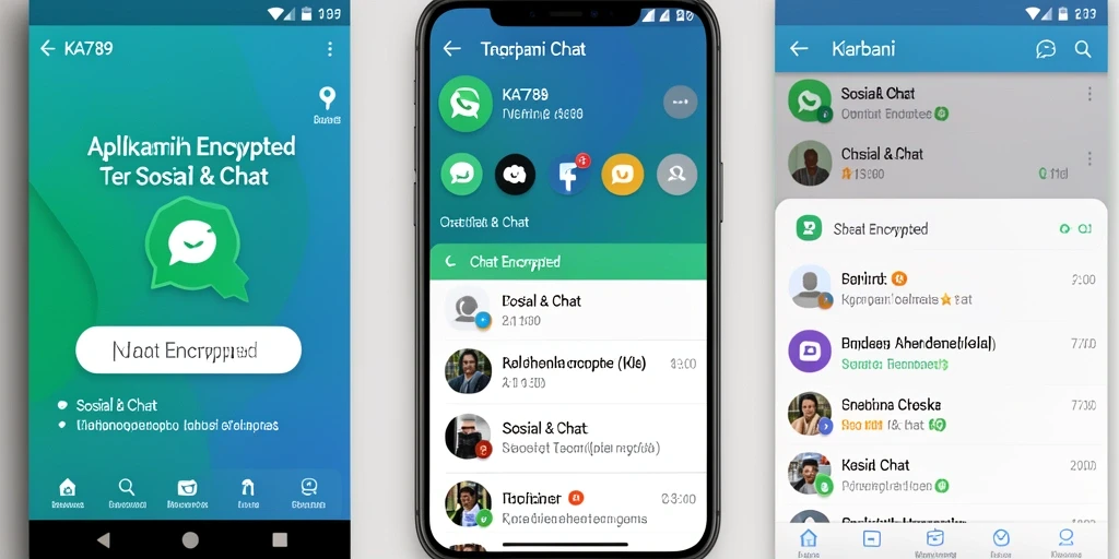 Tampilan antarmuka utama KA789 yang menonjolkan keamanan dalam chat.