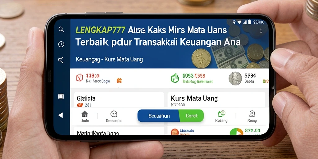Antarmuka LENGKAP777 yang intuitif dengan fitur konversi mata uang.