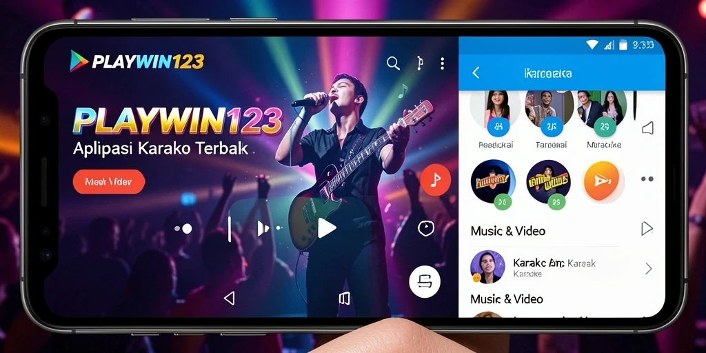Antarmuka PLAYWIN123 yang intuitif dan menyenangkan untuk karaoke.