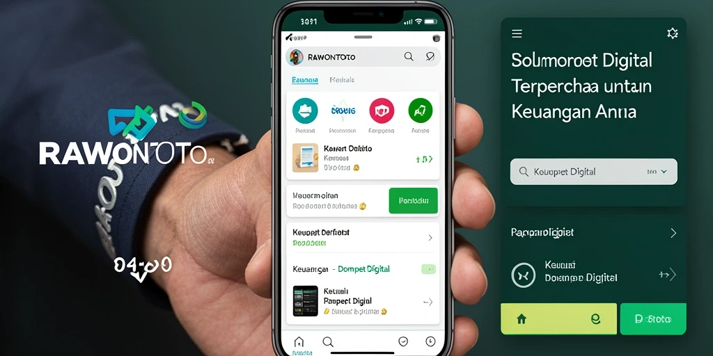 Antarmuka aplikasi RAWONTOTO yang sederhana dan intuitif.