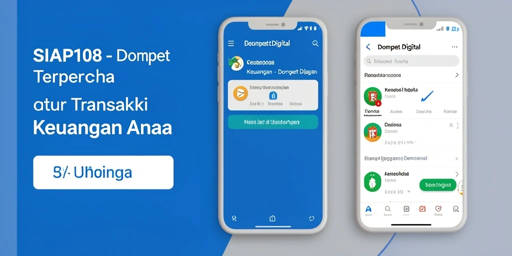 Antarmuka SIAP108 yang sederhana dan intuitif untuk transaksi keuangan.