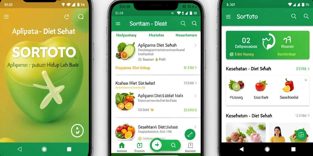 Antarmuka SORTOTO yang ramah pengguna untuk Diet Sehat.