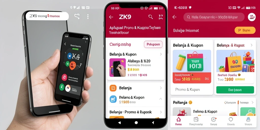 Antarmuka ZK9 yang memudahkan pengguna dalam menemukan promo.